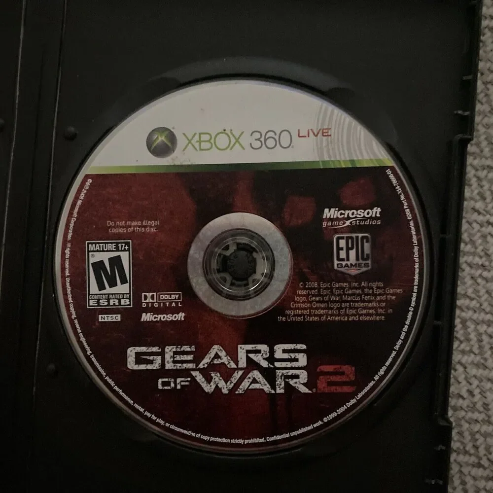 Gears of War 2 (Microsoft Xbox 360, 2008) Several Issues With Case